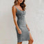 Robe Camisole Moulante en Denim - Alea